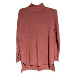 Style & Co Womens Ribbed Long Sleeve Knit Sweater In Rust Size XL Tunic Length